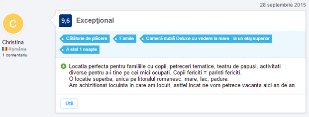 Testimonial - Booking