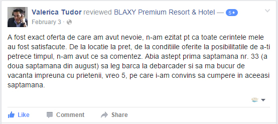 Testimonial - Facebook